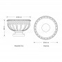 Vaso classico Erythea dimensioni