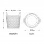 Vaso classico Cestrum dimensioni