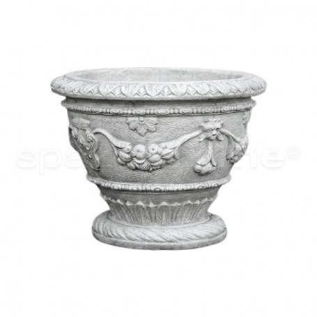Vaso classico Loren anticato grigio