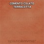 finitura colato terracotta
