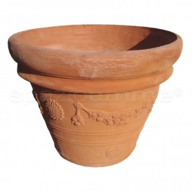Vaso classico Oleandro colato terracotta