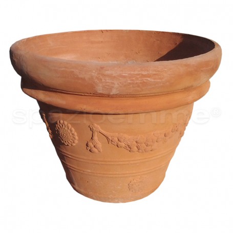 Vaso classico Oleandro colato terracotta