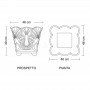 Vaso classico Calicanto S dimensioni
