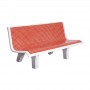 Panchina in cemento Livia cm140x58x74h