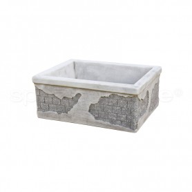 Vasca in cemento Iside anticato grigio