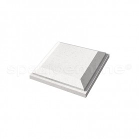 Bugna Squadrata 25x25 colato bianco