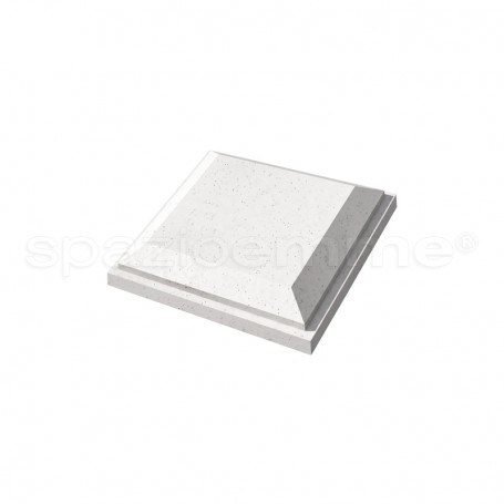 Bugna Squadrata 25x25 colato bianco