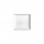 Bugna Squadrata 25x25 colato bianco frontale