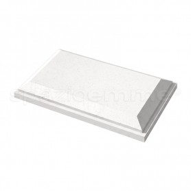 Bugna Squadrata 50x25 colato bianco