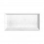 Bugna Squadrata 50x25 colato bianco frontale