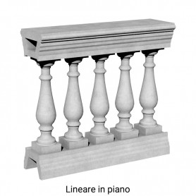 Balaustra composizione 13 cemento grigio